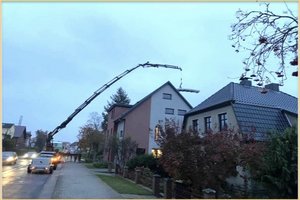 Anlieferung grosser Elemente